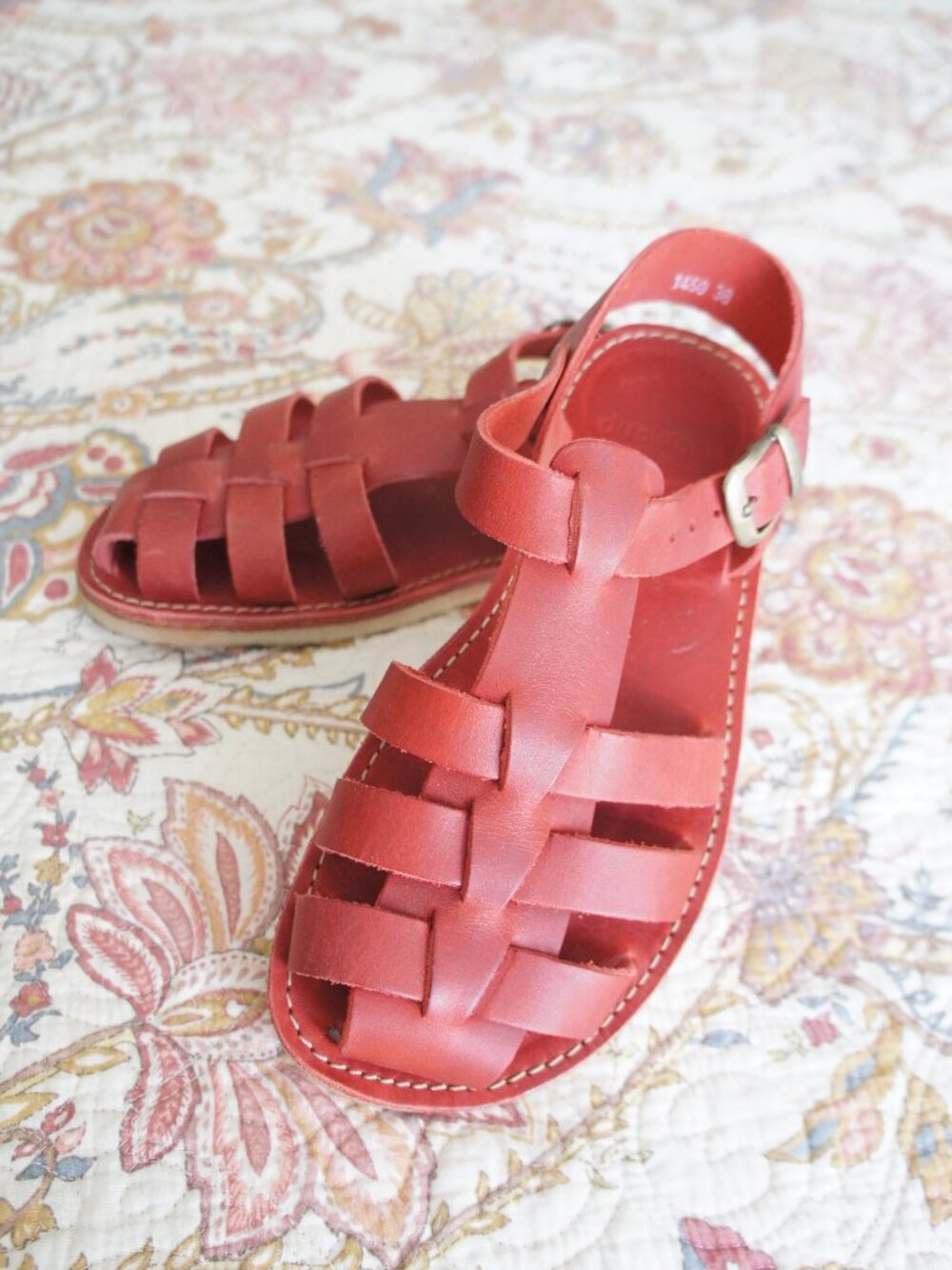Duckfeet Red Ringkobing Unisex Sandals Size 38
